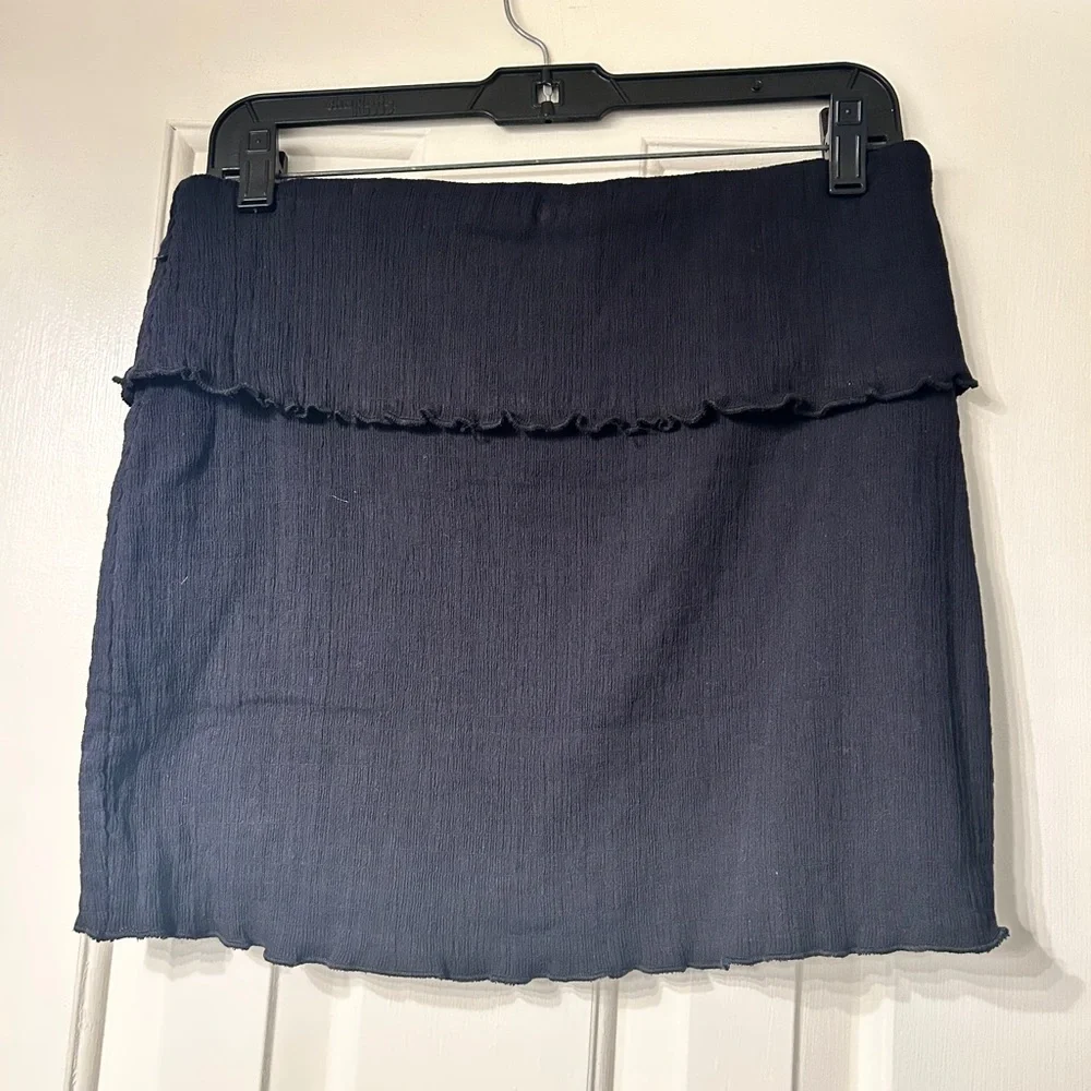 Fold Over Black Mini Skirt from Free People - Picture 6 of 6